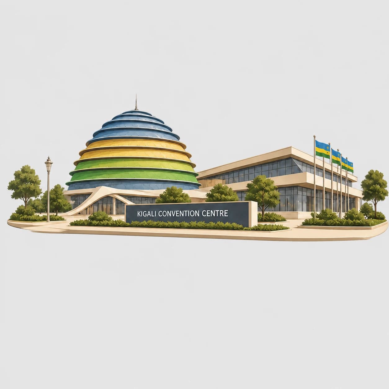 Kigali Convention Centre illustration